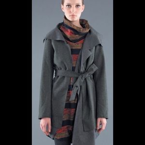 Osklen collection coat grey M jacket euc